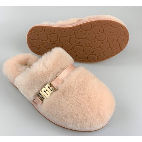 NIB UGG Woman Dalla UGG Metal Graphic Slippers Size US5 - Picture 2 of 11